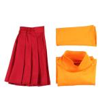 Scooby-Doo Velma Cosplay Costumes Cartoon Halloween Suit Outfit Sets Dress Up Uniform For Women