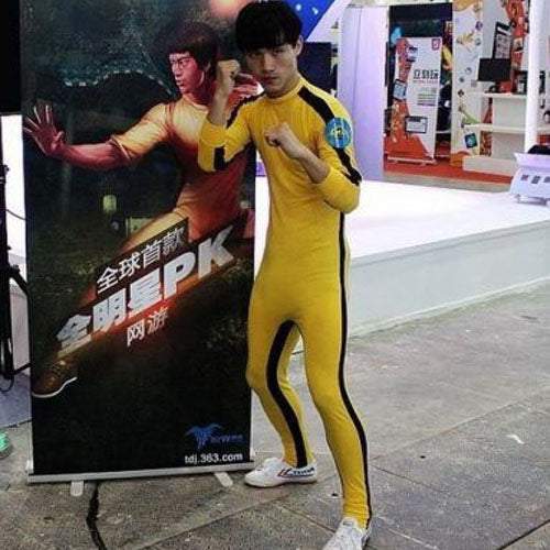 Bruce Lee Bodysuit Spandex Zentai Catsuit Cosplay Costume
