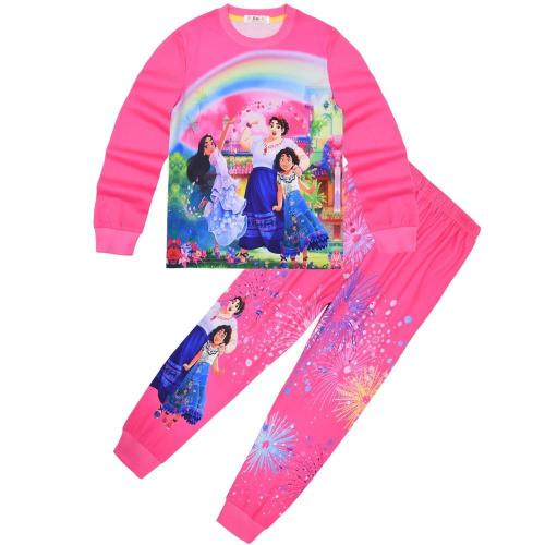 Girls' Encanto Mirabel Pajamas Sleepwear Two Piece Suit