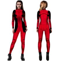 Deadpool Cosplay Outfits Halloween Party Costume Women Jumpsuit