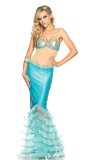 Helloween mermaid cosplay party costume Fancy Dress Elegant