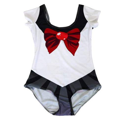 Polyester Sailor Women Bodycon Swimsuit Cosplay Costume