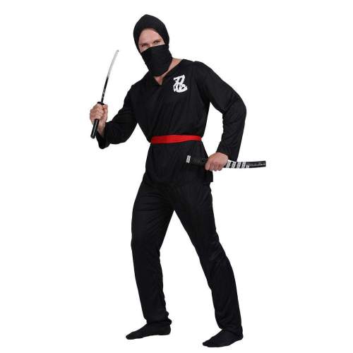 Ninja Cosplay Costume Adult Japanese Samurai Assassin Warrior Swordsman Suit Halloween Fancy Dress
