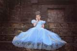 Cinderella Princess Gown Girls Kids Dress Cosplay Costume Party Wear