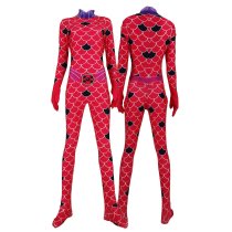 Halloween ladybug zentai costume for women
