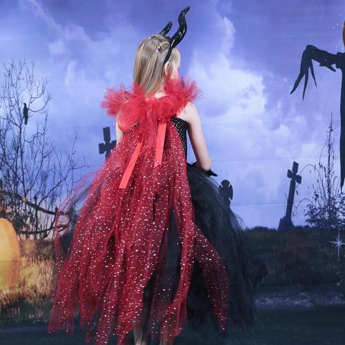 Halloween Maleficent black witch devil cosplay costume