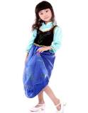 Anna Priness Dress Party Kids Cosplay Costume Child Gift