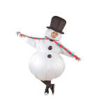 Adult Snowman Blow Up Christmas Suit Halloween Party Wear
