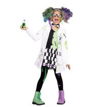 Kids Mad Scientist Costume Halloween Cosplay Outfits
