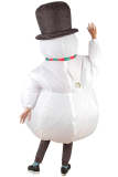 Adult Snowman Blow Up Christmas Suit Halloween Party Wear