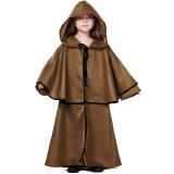 Halloween Capes Costume European Medieval Flounces Cape Party Costume Children's Robe for Kids