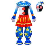 Halloween Clown Cosplay Costumes Jumpsuit Sun Moon Costume Performance Romper for Kids