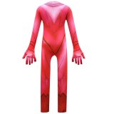Scarlet Witch Cosplay Costume Kids Jumpsuit Outfits Halloween Bodysuit Carnival Suit for Toddler Girls
