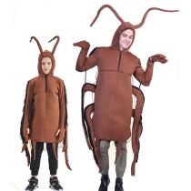 Halloween Carnival Men's Cockroach One-Piece Cosplay Costume