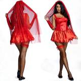 Halloween cosplay movie role Scarlet Phantom ghost bride costume