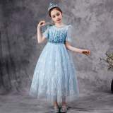 Halloween Elsa Princess Beautiful Dress