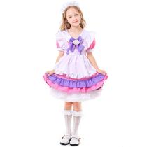 Pink and purple cat paw brooch cute maid costumes