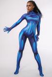 Metroid Samus Zero Cosplay Outfits Halloween Costume Zentai Bodysuit