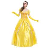 The Beast and Beauty Adult Belle Costume Cosplay Fancy Dress