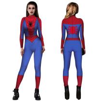 Halloween Spider's man Digital Printed Bodycon Jumpsuit Costume for Woman