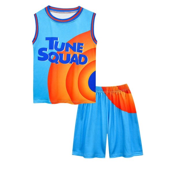 Space Jam 2 Kids Shirts Sports Fan Cartoon Jerseys Basketball Vest Tops Shorts Tracksuit for Toddlers Boys