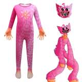 Poppy Playtime Cosplay Costume Halloween Jumpsuit Kids Bodysuit with Mask