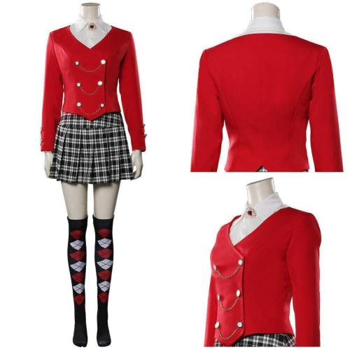 Heathers Veronica Sawyer Costume The Musical Halloween Carnival Cosplay Uniform Skirt Outfits Dress for Women