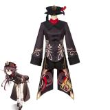 Hu Tao Costume Genshin Impact Game Cos Halloween Outfit Anime Cosplay Uniform for Girls Full Set