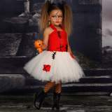 Tutu Dress Voodoo Doll Costume Halloween Holiday Party Toddler Girl Dress