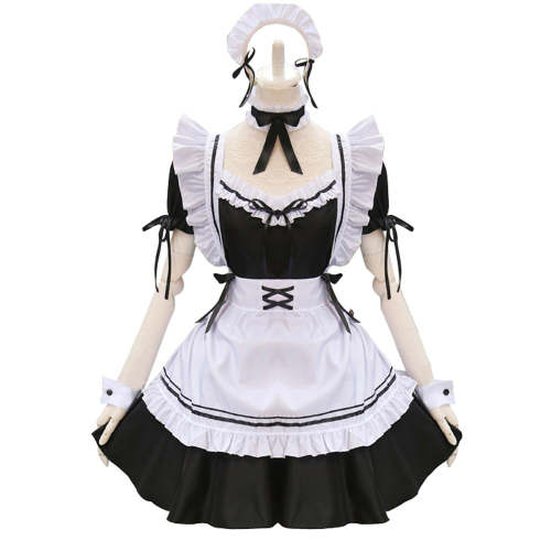 Miracle Nikki Cosplay Costume Red Wine Sweetheart Lolita Cute Maid Outfit