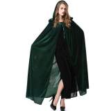 Halloween Party Masquerade Witch Wizard Cloak Cape Cosplay Costume