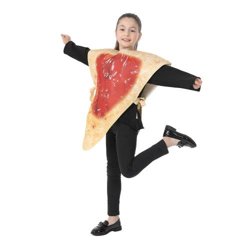Children Pizza Slice Cosplay Costumes Funny Food Halloween Carnival Party Fancy Dress Outfit for Kids