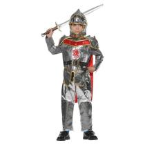 Dragon Slayer Medieval Knight Cosplay Costume Child Tunic Hood Halloween Carnival Outfit For Boys