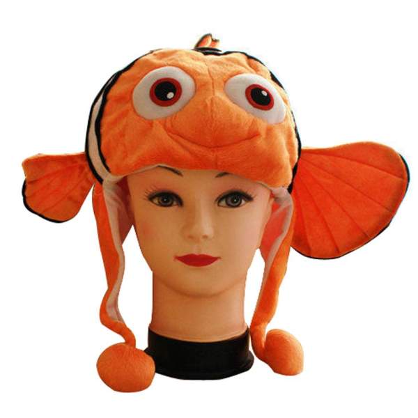 Finding Nemo Clownfish Plush Hat Cosplay Cap Headgear Cartoon Hat
