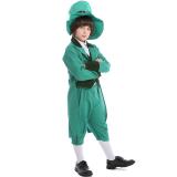 Carnival Party Costumes for Kids St. Patrick's Day Irish Leprechaun Cosplay Halloween Show