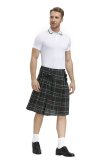 Scottish holiday check pleated skirt unisex