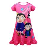 Ranking of Kings Bojji Costume Princess Pajamas Cartoon Print Nightgown Dress