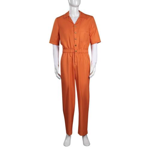 Michael Morbius Prison Jumpsuit Cosplay Costume Prisoner Uniform Halloween Carnival Outfit