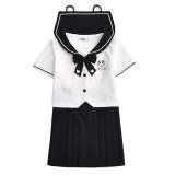 Panda Embroidery Lolita JK Uniform Sailor Cosplay Costume for Girl
