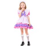 Pink and purple cat paw brooch cute maid costumes