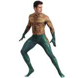 Aquaman Arthur Cosplay Bodysuit Halloween Fancy Cosplay Costume