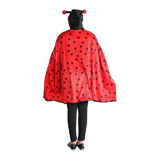miraculous ladybug costume Cosplay Halloween Black Polka Dot Cloak