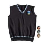 Gryffindor Cosplay Costume Clothing Sweater Vest V-neck Knitted Halloween Outfit Dress Up For Adult Kids