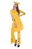 Halloween Couple Outfits Pikachu Cosplay Costume Jumpsuit