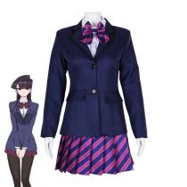 Can't Communicate Uniform Dress Cosplay Costume Skirt Outfit Anime Halloween Shirt Coat with Tie for Women