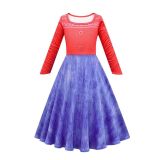 Turning Red Mei Costume Dresses Halloween Party Performance Dress and Cape Outfit Suits for Girls