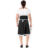Black and white butler sling uniform butler for child or adult