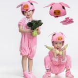 Animal Pink Piggy Cosplay Party Wear Kids Costume Kigurumi Child Gift