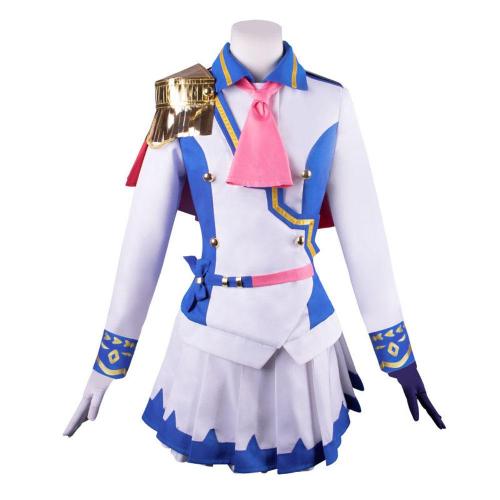 Pretty Derby Costumes Tokai Teio Cosplay Anime Dress College School Uniform Navy Collar Suit