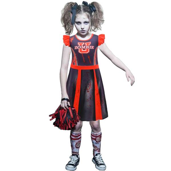 Halloween cosplay stage costume horror bloody cheerleader zombie costume